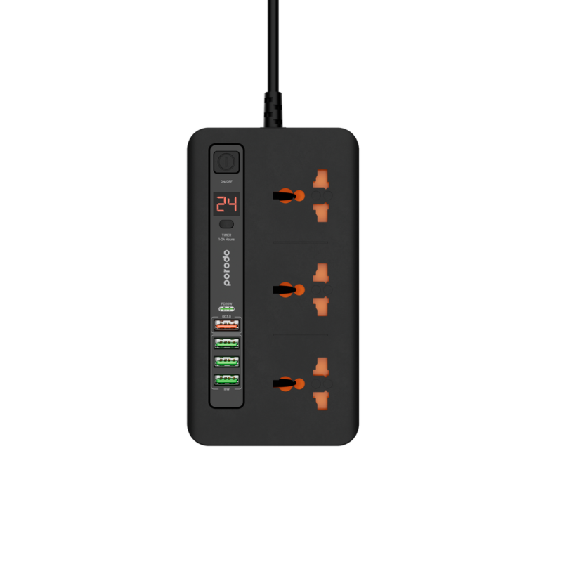 Porodo Multi-Port Power HUB 4 USB-A/USB-C Ultimate Home & Office Kit (2M)