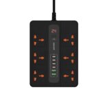 Porodo 6 AC 2 USB-A 24W & 4 USB-C PD 36W Multi-Port Super Hub (3M)