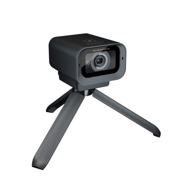 Porodo (PDX535) | 2K 30fps Auto Focus Webcam with in-built Mic and Tripod