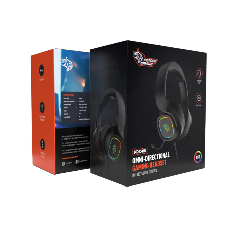 Porodo (PDX418) | Wired Gaming Headphones