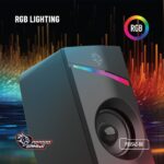 Porodo (PDX543) | 3.5mm Gaming Stereo Speakers with Volume Knob Control