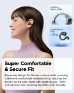 SoundPeats PearlClip Pro (Open-Ear Clip-On Earbuds with Multipoint, Spatial Audio and AI ENC Clear Calls)
