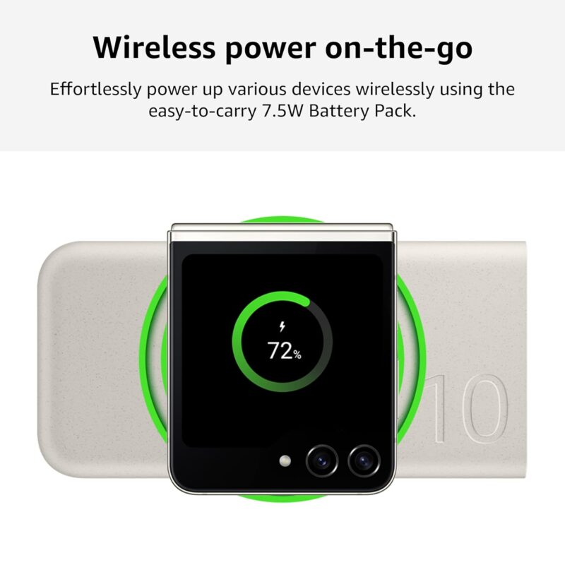 Samsung 10,000mAh Wireless Battery Pack (25W PD Dual USB-C Port, 7.5W Wireless Charging Power Bank)