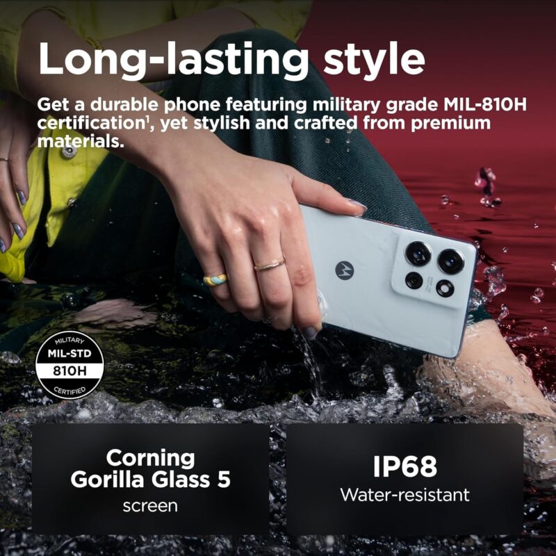 Motorola G75 5G 8GB/256GB (Military Grade Certified Android Smartphone, Dolby Atmos, eSIM Support)