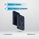 Powerology 10,000mAh Magsafe Power Bank (20W PD, 15W Magsafe, Aluminum Body)