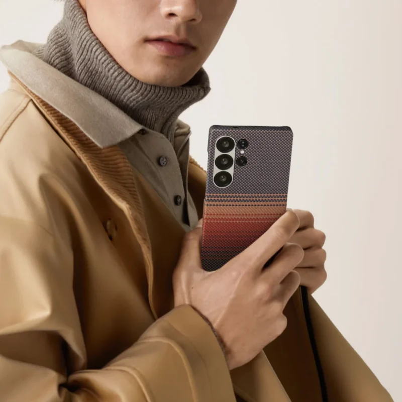 Pitaka Tactile Woven Case for Samsung Galaxy S25 Ultra (Thin and Light Case With Unique Woven Textures and Magsafe Compatibility)