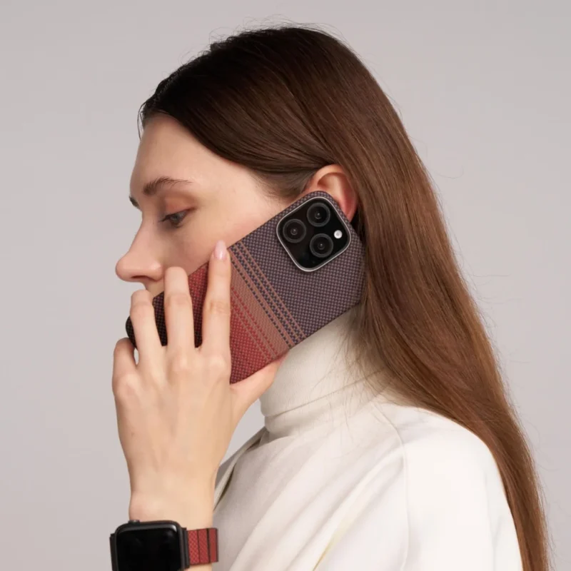 Pitaka Tactile Woven Case for Apple iPhone 16 Pro Max (Thin and Light Case With Unique Woven Textures and Magsafe Compatibility)