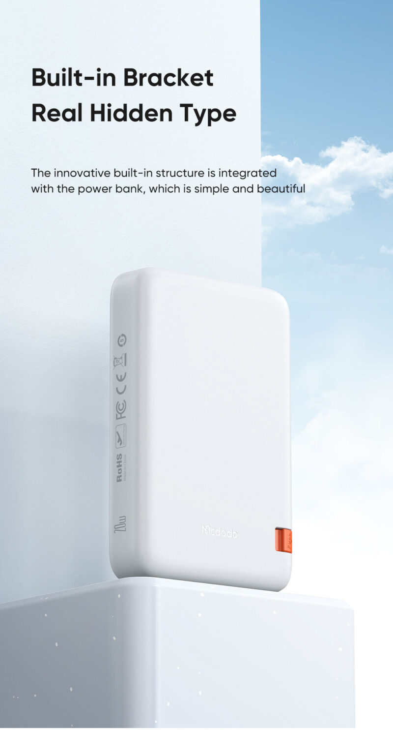 Mcdodo 10000mAh 20W Power Bank with Built-in Bracket