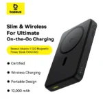 Baseus Airpow Ⅱ Qi2 Magnetic Power Bank 10,000mAh (Qi2 Certified, Wired and Wireless Charging With Type-C Cable）