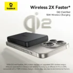 Baseus Airpow Ⅱ Qi2 Magnetic Power Bank 10,000mAh (Qi2 Certified, Wired and Wireless Charging With Type-C Cable）