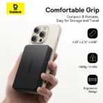 Baseus Airpow Ⅱ Qi2 Magnetic Power Bank 10,000mAh (Qi2 Certified, Wired and Wireless Charging With Type-C Cable）