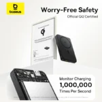 Baseus Airpow Ⅱ Qi2 Magnetic Power Bank 10,000mAh (Qi2 Certified, Wired and Wireless Charging With Type-C Cable）