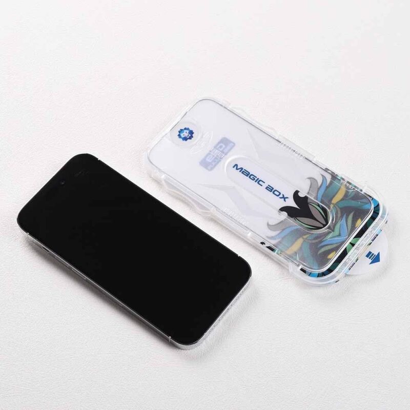 Lito Magic Box D+ Tools Full Glass Screen Protector (With Easy Applicator) For Apple iPhone 16 Pro Max