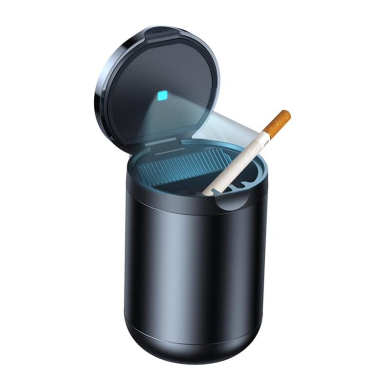 Baseus Premium 2 Series Car Ashtray (Premium Portable Ashtray with Ambient LED Light)