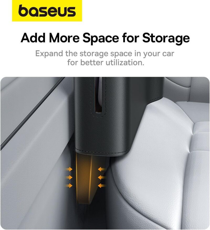 Baseus OrganizeFun Series Car Console Storage Organizer  (Large Capacity Storage Console with Cup Holder)