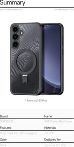 Dux Ducis Aimo Mag Series Case for Samsung Galaxy S25 Plus with Magnetic Stand