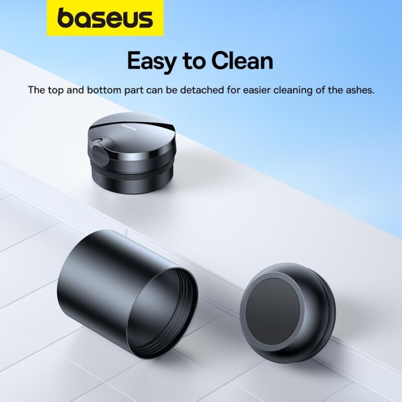 Baseus Premium 2 Series Car Ashtray (Premium Portable Ashtray with Ambient LED Light)