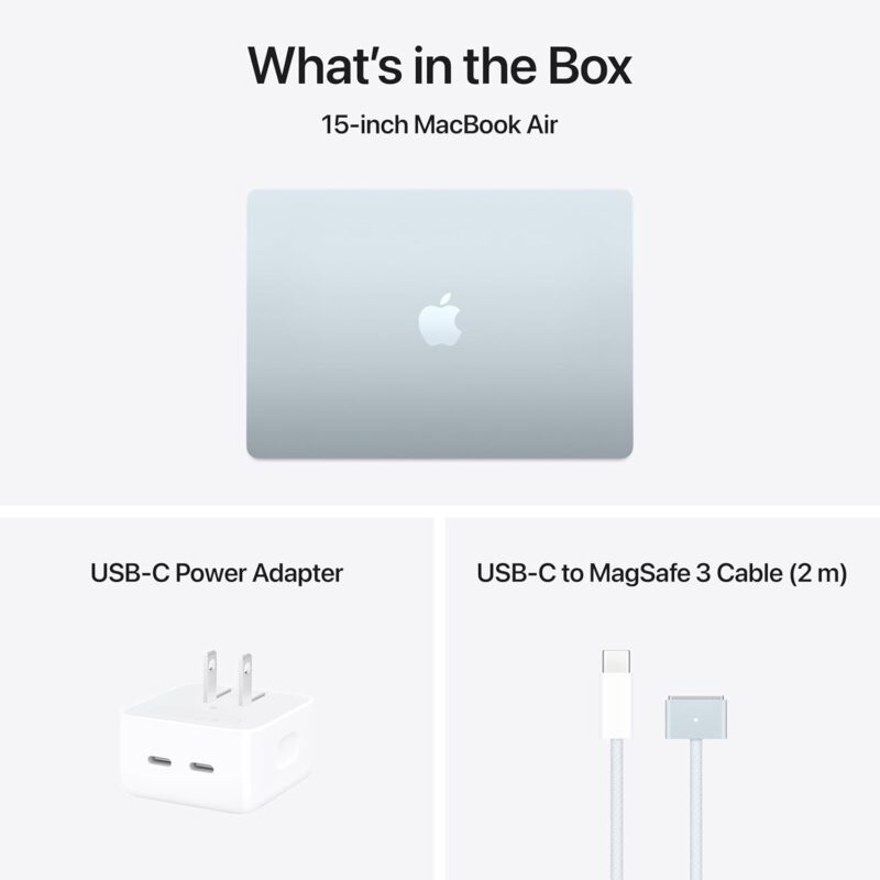 Apple MacBook Air M4 (15-inch, 2025) | MacOS with Liquid Retina Display, Light Design, All-Day Battery and Apple Intelligence