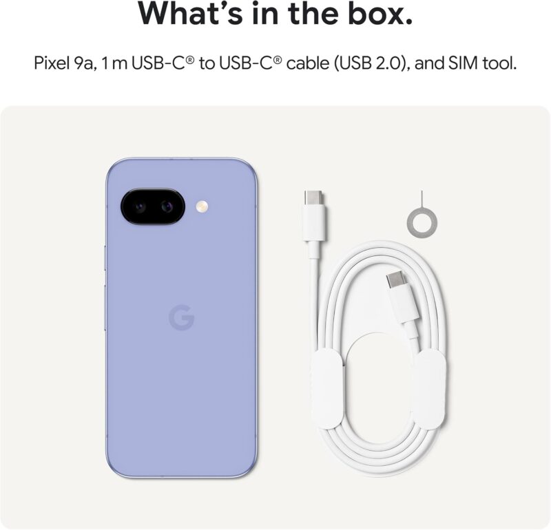 Google Pixel 9a 8GB/128GB (Android Smartphone with Incredible Camera and AI Photo Editing, All-Day Battery, and Powerful Security)