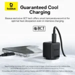 Baseus Palm 30W Fast Charger with Cable (Supports PD3.0, QC3.0, Smart Temperature Control with Cable Included)