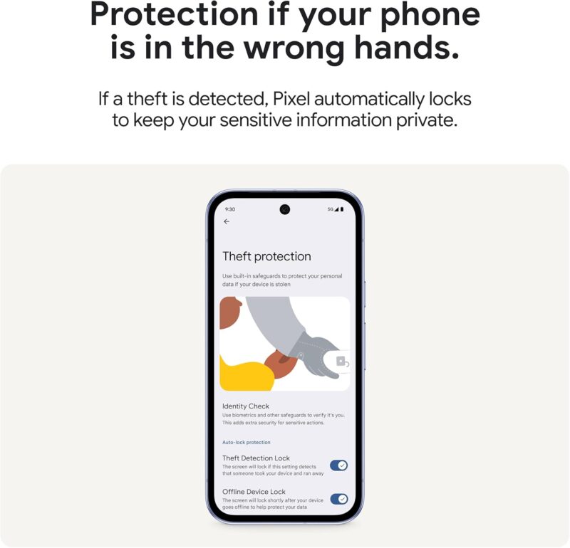 Google Pixel 9a 8GB/128GB (Android Smartphone with Incredible Camera and AI Photo Editing, All-Day Battery, and Powerful Security)