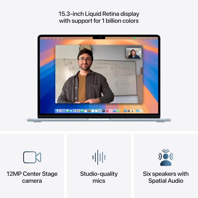 Apple MacBook Air M4 (15-inch, 2025) | MacOS with Liquid Retina Display, Light Design, All-Day Battery and Apple Intelligence
