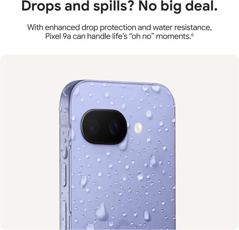 Google Pixel 9a 8GB/128GB (Android Smartphone with Incredible Camera and AI Photo Editing, All-Day Battery, and Powerful Security)