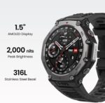 Amazfit T-Rex 3 (48mm Military Smartwatch, GPS, AI, Voice Control, Offline Maps, 170 Sports Modes, 328ft Water-Resistant)