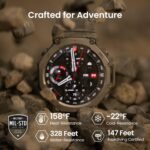 Amazfit T-Rex 3 (48mm Military Smartwatch, GPS, AI, Voice Control, Offline Maps, 170 Sports Modes, 328ft Water-Resistant)