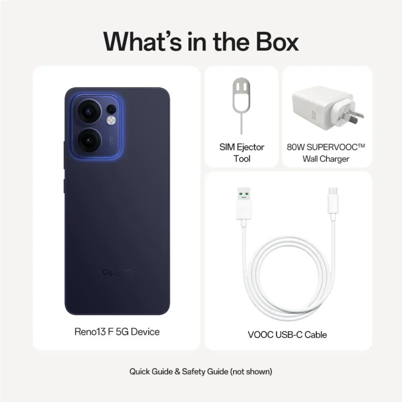 Oppo Reno 13F 5G 12GB/512GB (IP69 Android AI Smartphone, AMOLED LTPO, 45W SuperVOOC)