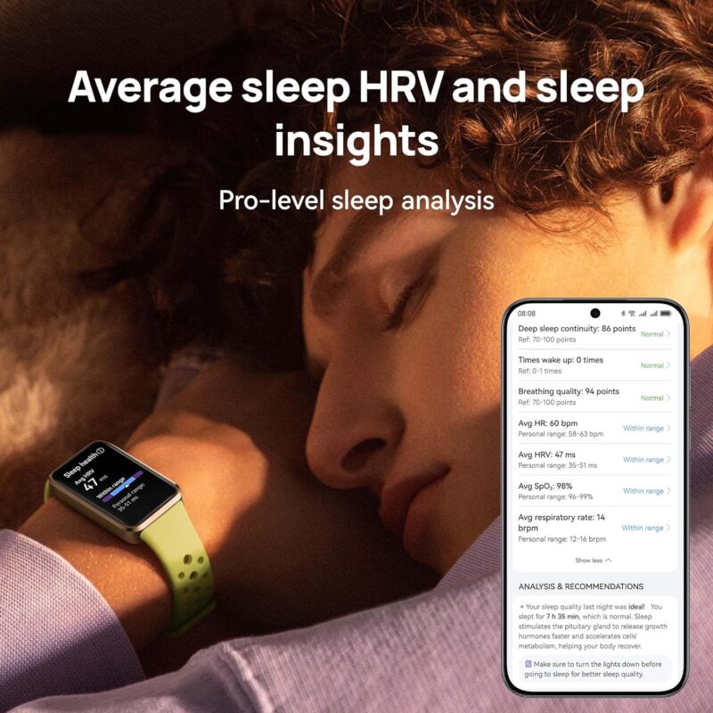Huawei Band 10 (Smartwatch Aluminum Alloy Case, 14 Days Battery Life, Average Sleep HRV, AI-powered Fitness Monitoring Tracker)