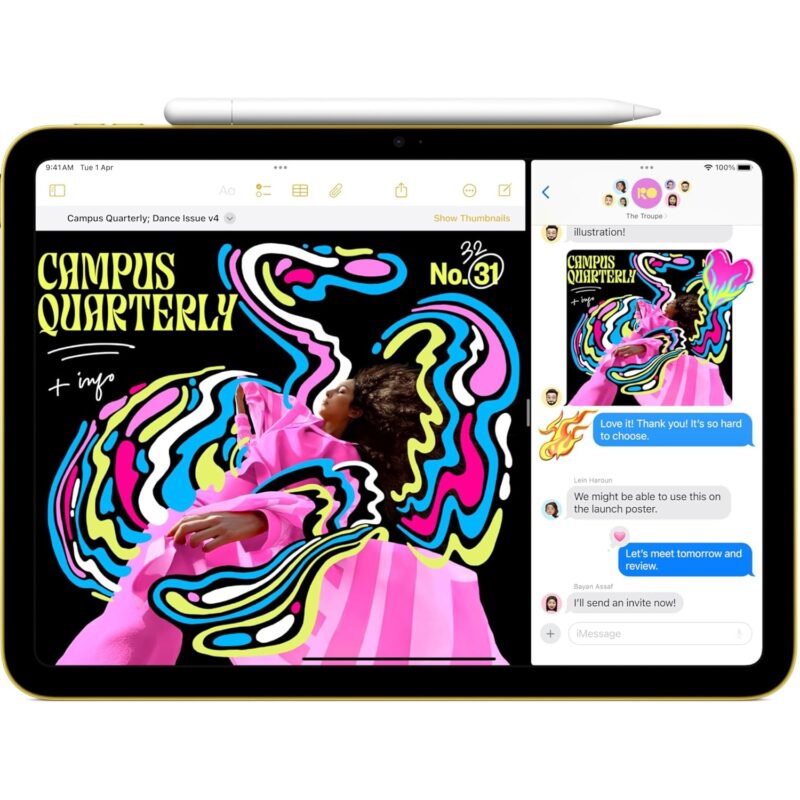 Apple iPad (11th Gen, 11-inch, 2025) | A16 Chip, Liquid Retina Display, All Screen Design, 4K Video and Apple Intelligence