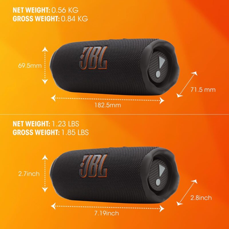 JBL FLIP 7 (Portable Waterproof and Drop-Proof Speaker, Bold Pro Sound with AI Sound Boost, 16Hrs of Playtime, and PushLock System)