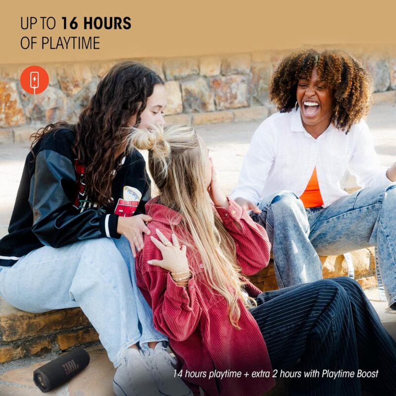 JBL FLIP 7 (Portable Waterproof and Drop-Proof Speaker, Bold Pro Sound with AI Sound Boost, 16Hrs of Playtime, and PushLock System)