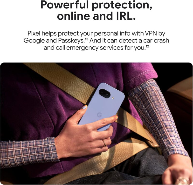 Google Pixel 9a 8GB/128GB (Android Smartphone with Incredible Camera and AI Photo Editing, All-Day Battery, and Powerful Security)