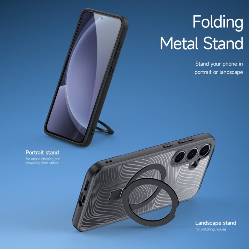 Dux Ducis Aimo Mag Series Case for Samsung Galaxy S25 with Magnetic Stand