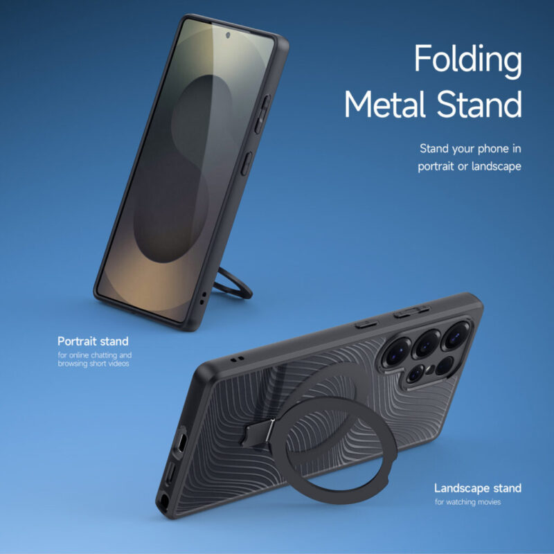 Dux Ducis Aimo Mag Series Case for Samsung Galaxy S25 Ultra with Magnetic Stand