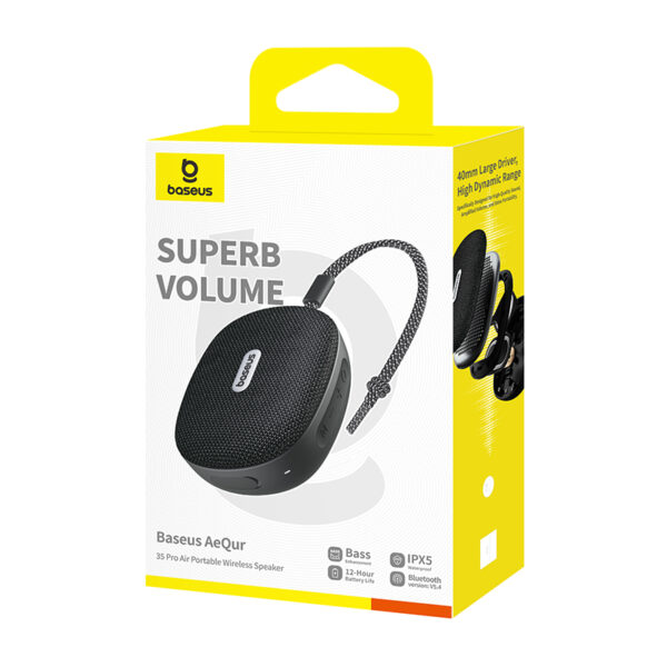 Baseus AeQur 35 Pro Air (Portable Wireless Bluetooth Speaker with 40mm Large Driver)