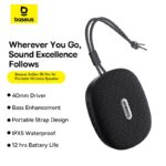 Baseus AeQur 35 Pro Air (Portable Wireless Bluetooth Speaker with 40mm Large Driver)