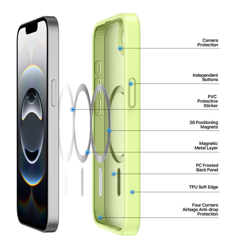 Dux Ducis Yind Series Case for Apple iPhone 16e – Lime Green