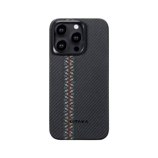 Pitaka Orchestra Case for Apple iPhone 15 Pro Max 600D (Tactile Woven Case with Magsafe Compatibility)