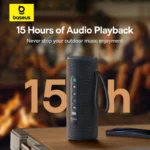 Baseus AeQur 30 Air (Portable Wireless Bluetooth Speaker, IPX5 Waterproof and 15 Hours of Audio Playback)