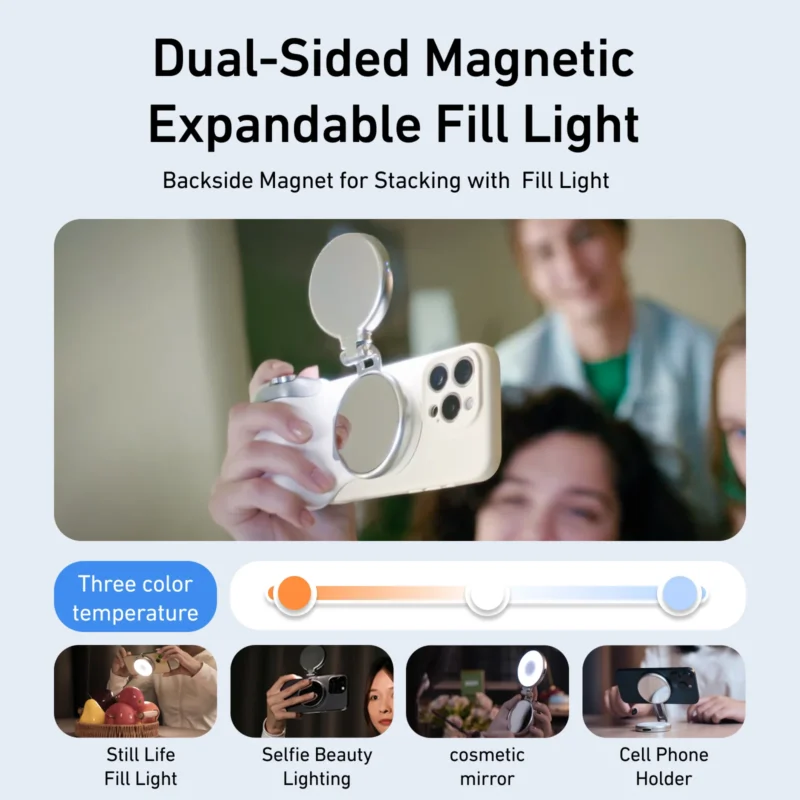 Telesin Magnetic Grip (Compatible with Magsafe Devices and any Magnetic Enabled Phones)