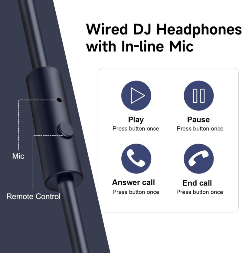 OneOdio Studio Pro 10 (Over-Ear Wired Headphones, Compatible with Studio Monitors & DJ Sets, 50mm Neodymium Drivers, 3.5mm/6.35mm Jack)