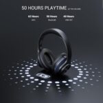 OneOdio Focus A10 (Hybrid Active Noise Cancelling Headphones, Hi-Res Audio, 50hrs Playtime with Speed Charge)