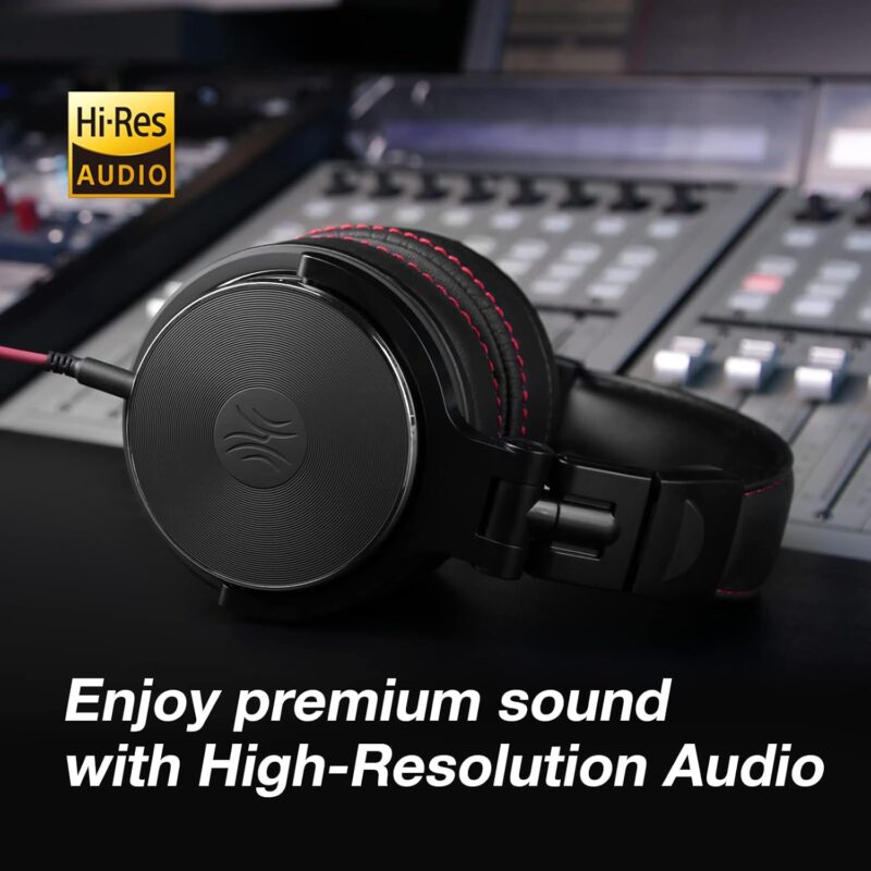 OneOdio Studio Pro 50 (Hi-Res Over-Ear Headphones for Studio Monitoring and Mixing, Sound Isolation, Leather Earcups, 50mm Driver)