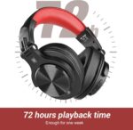 OneOdio Fusion A70 (Bluetooth Over Ear Headphones, Hi-Res, Built-in Mic, 3.5mm/6.35mm Wired Audio Jack for Studio Monitor & Mixing)