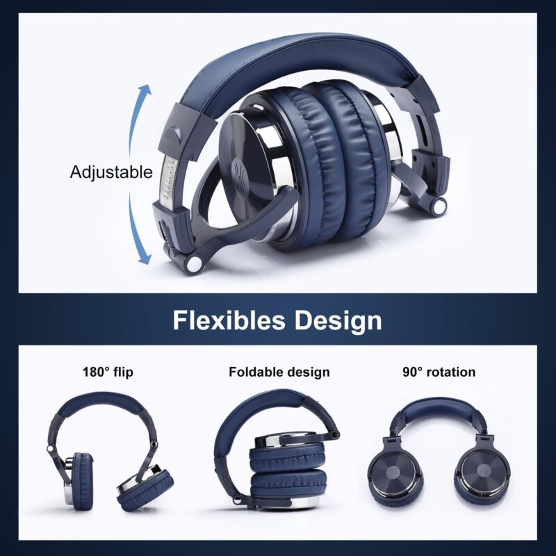 OneOdio Studio Pro 10 (Over-Ear Wired Headphones, Compatible with Studio Monitors & DJ Sets, 50mm Neodymium Drivers, 3.5mm/6.35mm Jack)