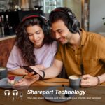 OneOdio Fusion A70 (Bluetooth Over Ear Headphones, Hi-Res, Built-in Mic, 3.5mm/6.35mm Wired Audio Jack for Studio Monitor & Mixing)
