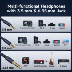 OneOdio Studio Pro 10 (Over-Ear Wired Headphones, Compatible with Studio Monitors & DJ Sets, 50mm Neodymium Drivers, 3.5mm/6.35mm Jack)